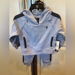 Volcom Kids Light Blue Hoodie and Jogger Set